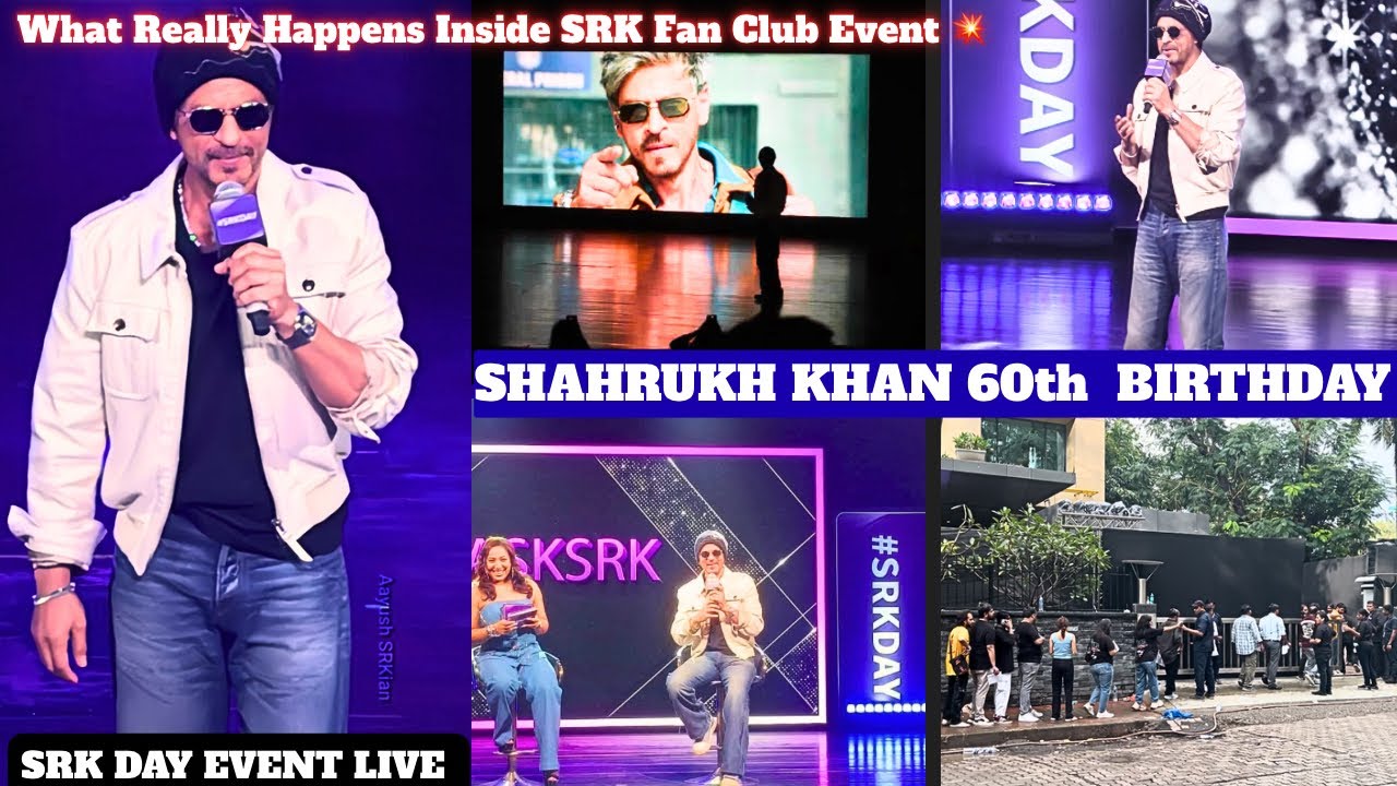 Shah Rukh Khan 60th Birthday Celebration 2025 🎂 Vlogs | SRK DAY EVENT | 