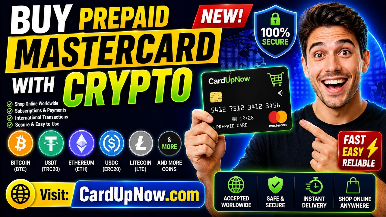 Buy Prepaid MasterCard With Crypto &ndash; Easy Beginner Guide by CardUpNow