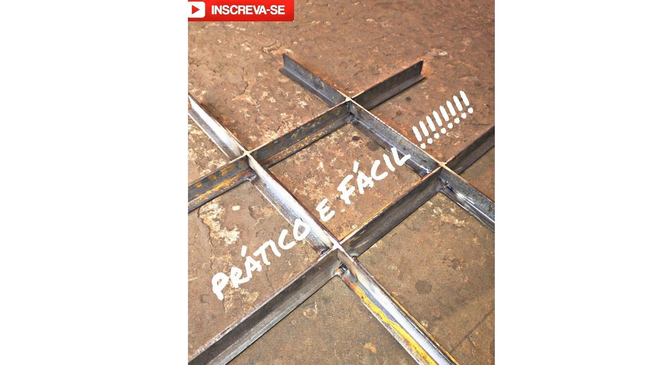 COMO FAZER ENCAIXE EM FERRO T - FÁCIL E PRATICO !!!!! #serralheria #artemoderna