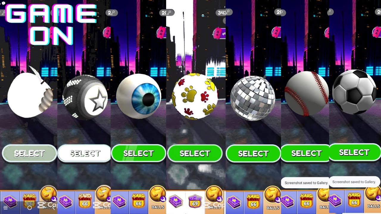 Going Balls All White color Balls ANdroid / Ios Gameplay Super SpeedRun