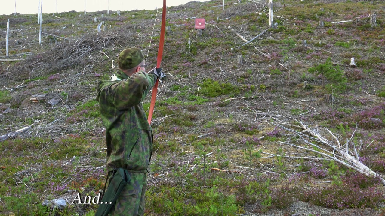Ampumaharjoitus ylämäkeen