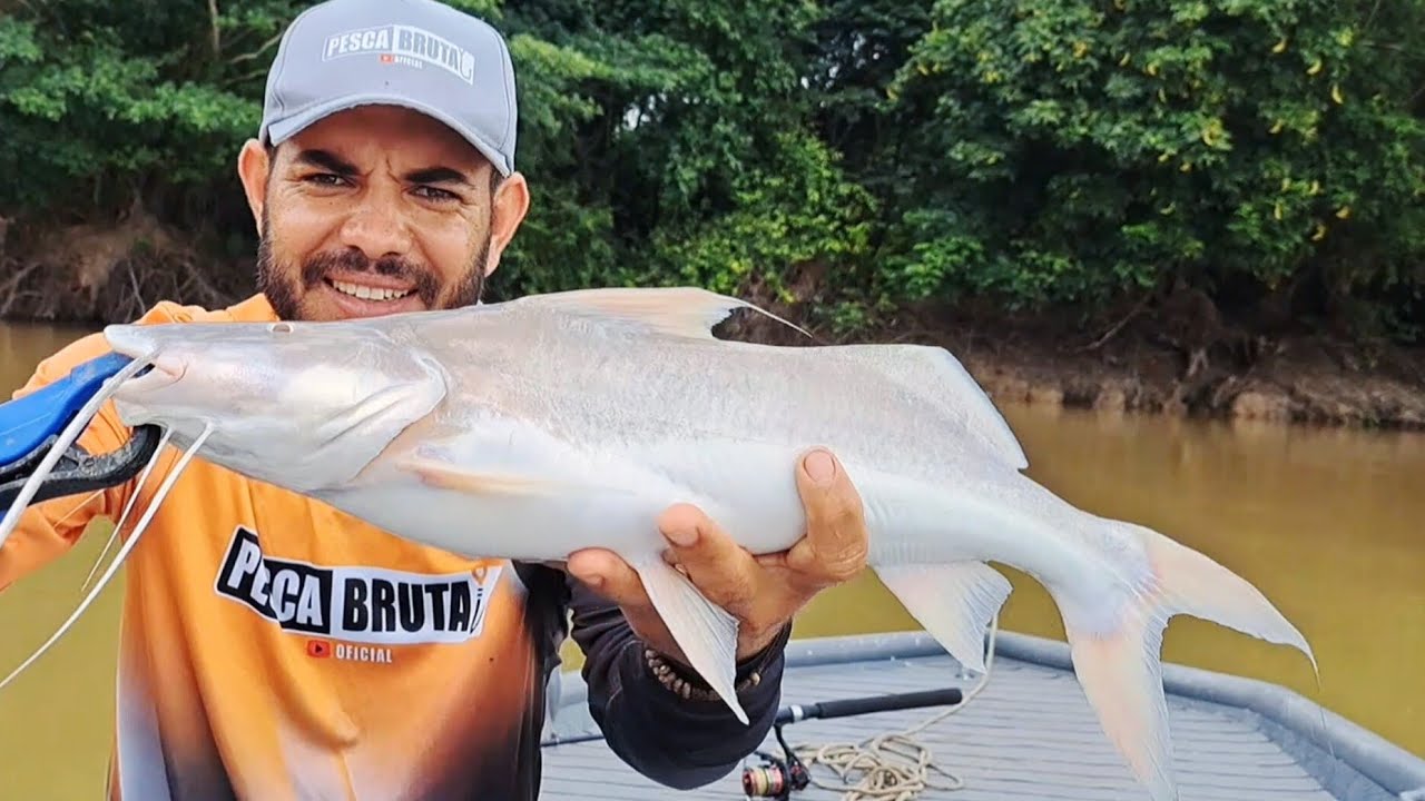 PESCARIA NO RIO JACI , CADA ISCA ERA UM PEIXE DIFERENTE E FIZEMOS PEIXE FRITO NA BEIRA DO RIO/PESCA.