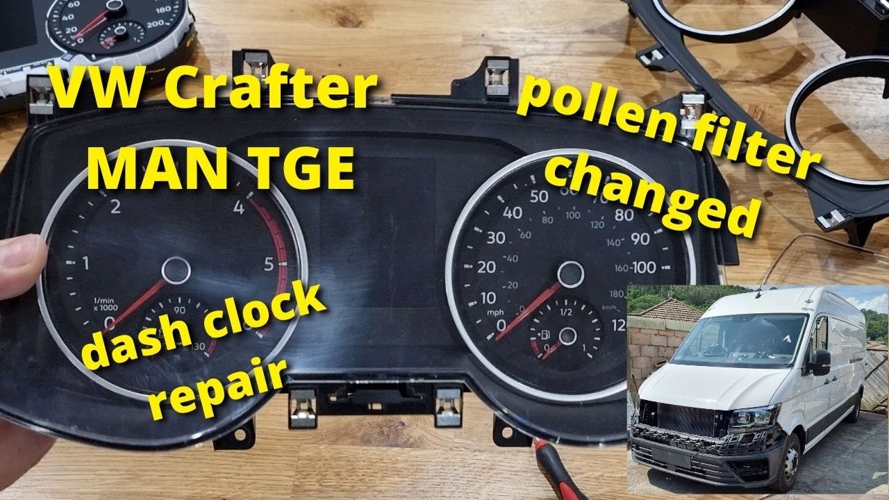 2018 vw crafter MAN TGE repair progress, instrument cluster, dash and rear light repairs