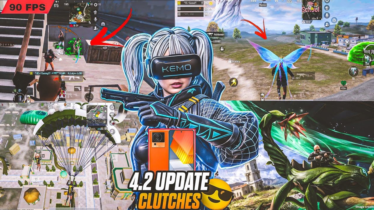 🔥4.2 UPDATE BEST 1V4 CLUTCHES |💛 IQOO NEO 7 PRO | SMOOTH + 90FPS PUBG | BGMI TEST