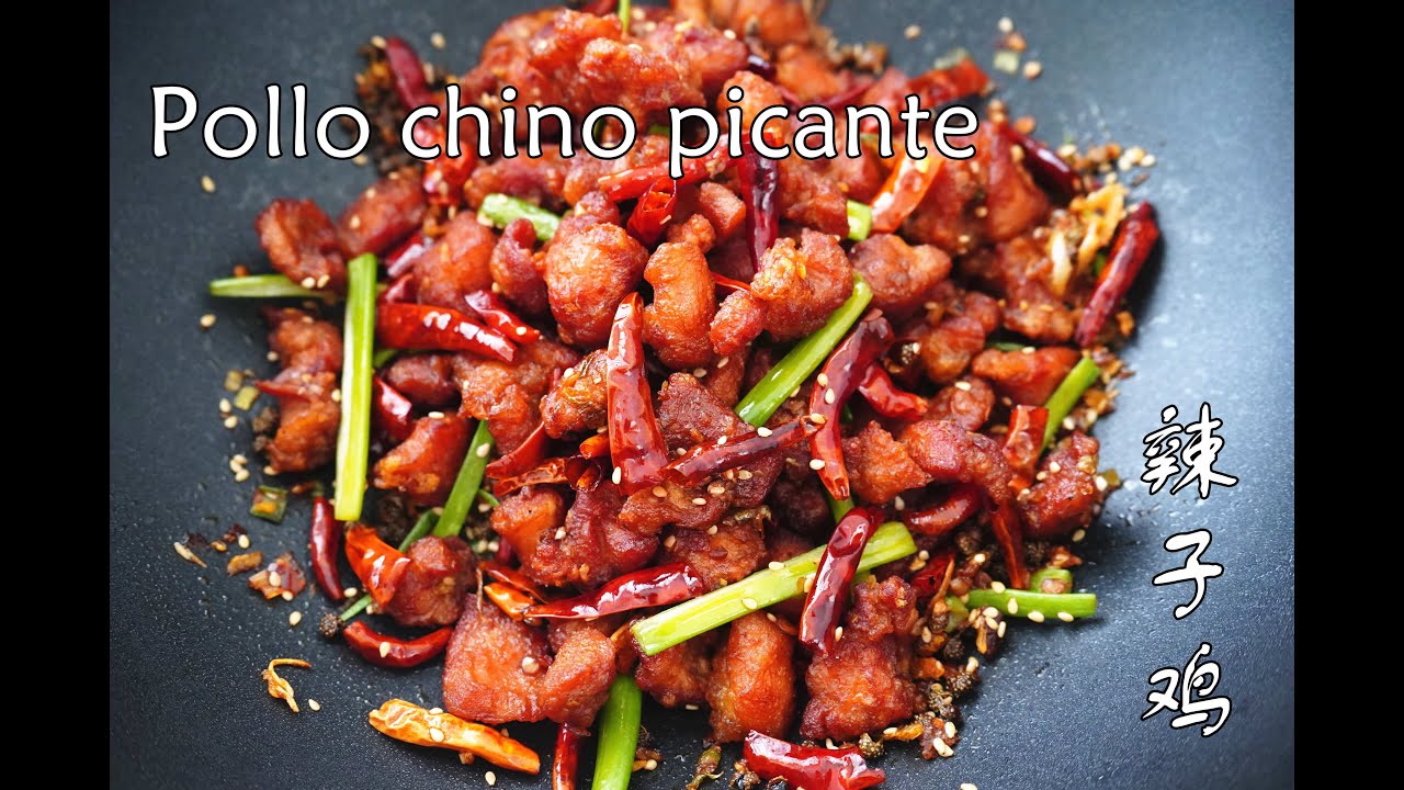 Pollo chino picante/ La zi ji/ receta china picante/ receta sichuan /pollo chongqing