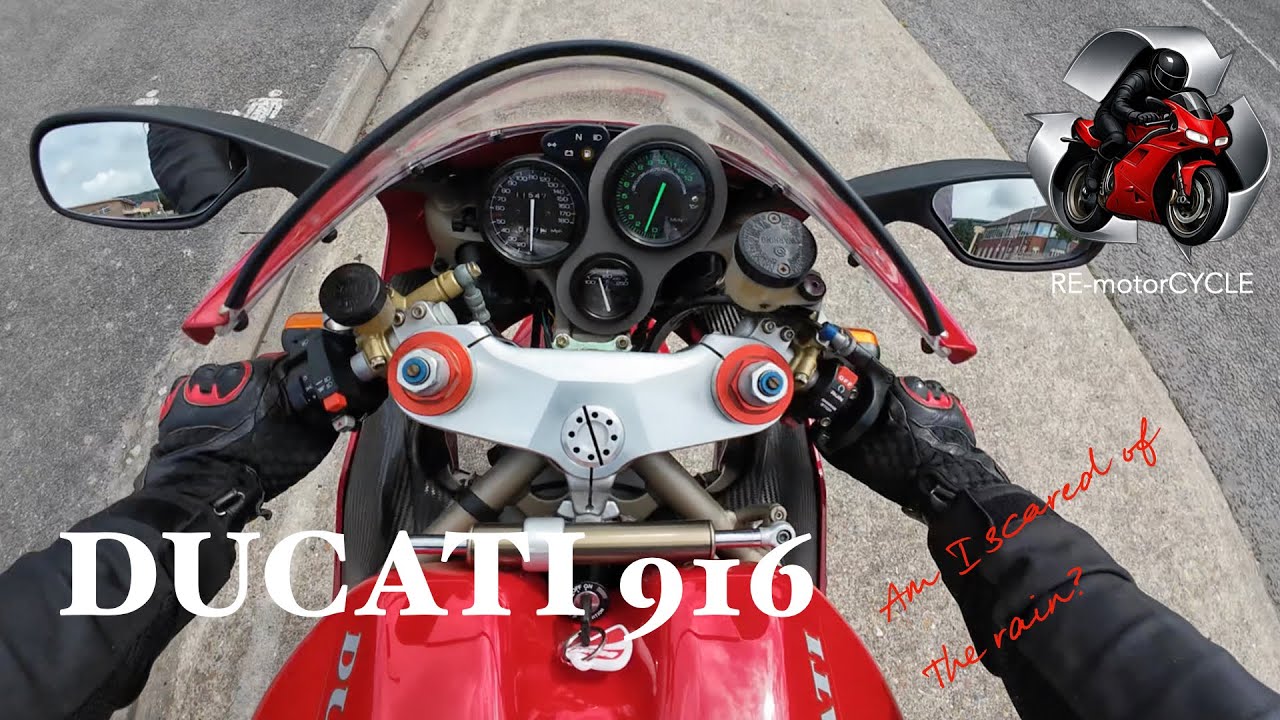 Ducati 916 Brief ride out to get some more running in miles done and hiding from the rain!