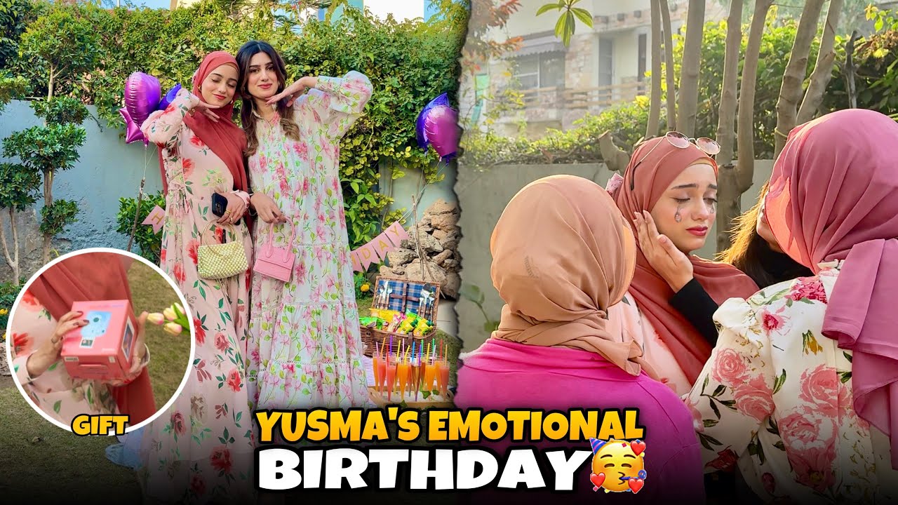 Yusma’s 17th birthday 🎀🎂|| picnic themed birthday 🧺🍓|| she got emotional🥹|| expensive gift 😱