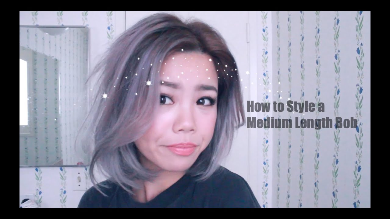 How to Style a One Length Bob with a Flat Iron