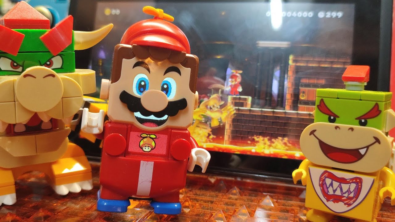 LEGO Mario Crazy flying Madness LEGO Nintendo Switch Level / How to build Super Mario with LEGO