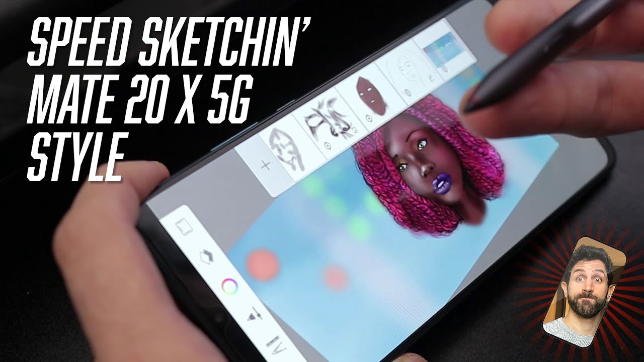 Huawei Mate 20 X 5G speed sketch + M-Pen review ✍️