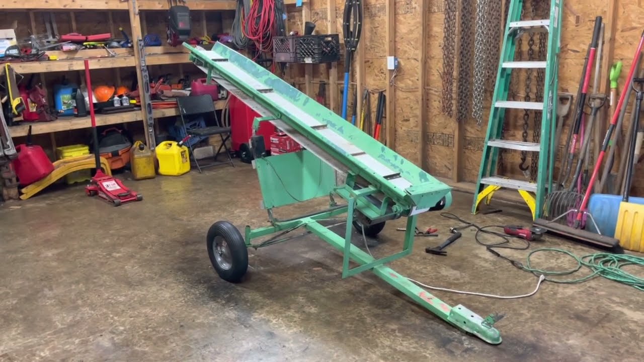 Mini firewood conveyor!