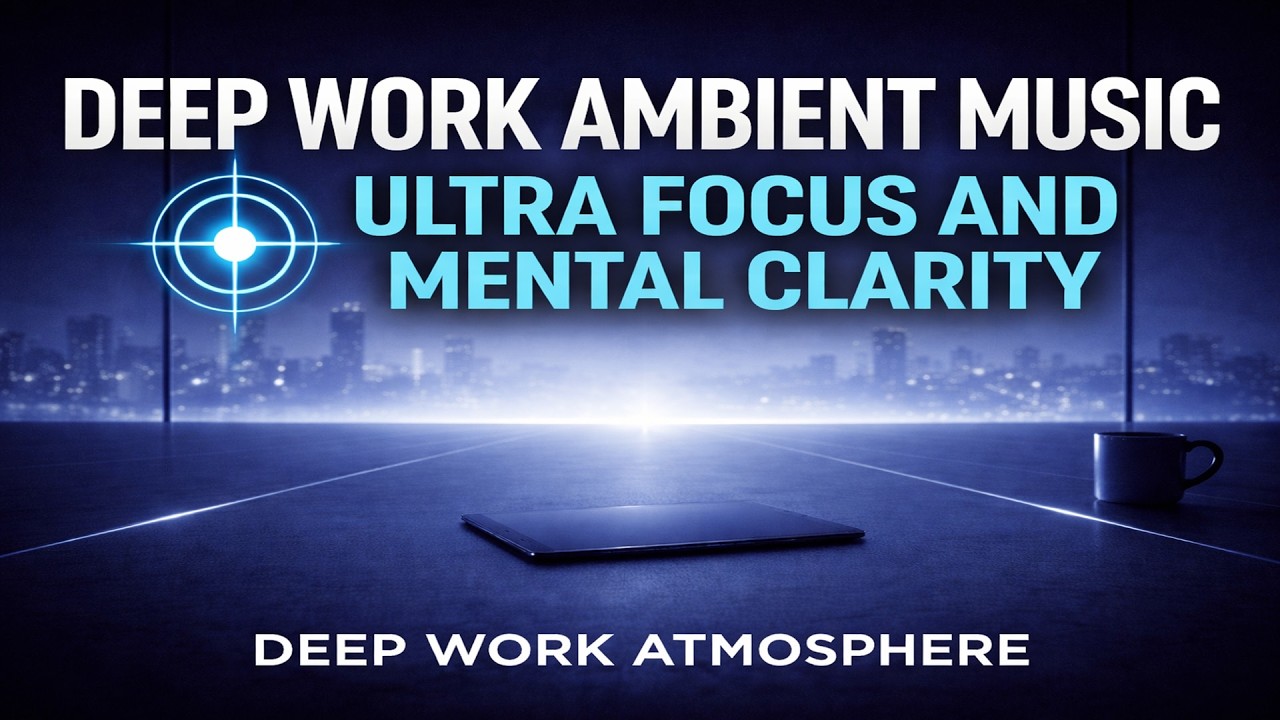 3 Hours Deep Work Ambient Music | Ultra Focus and Mental Clarity | Deep Work Atmosphere