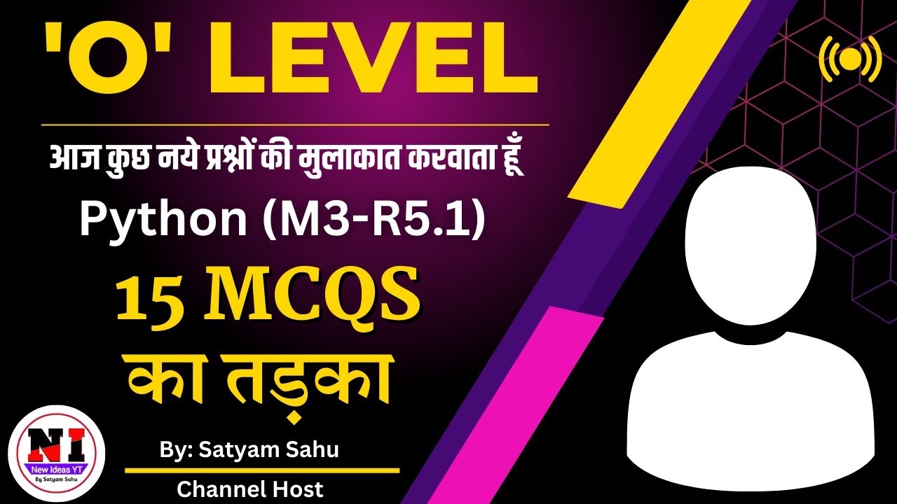 O LEVEL M3 R5 MCQ QUESTIONS | o level m3r5 python | O Level python paper | M3-R5 PYTHON 2023