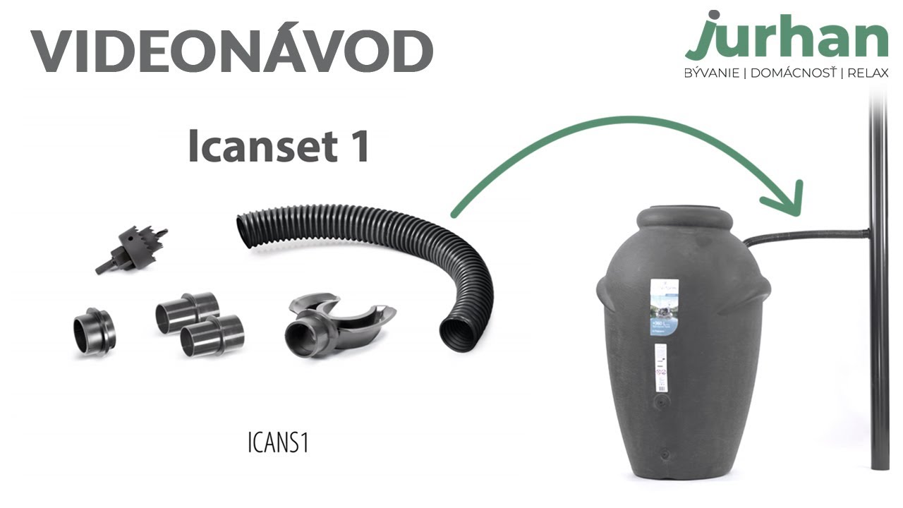 Návod na montáž sudu na dažďovú vodu k dažďovému odkvapu pomocou hadice | Jurhan