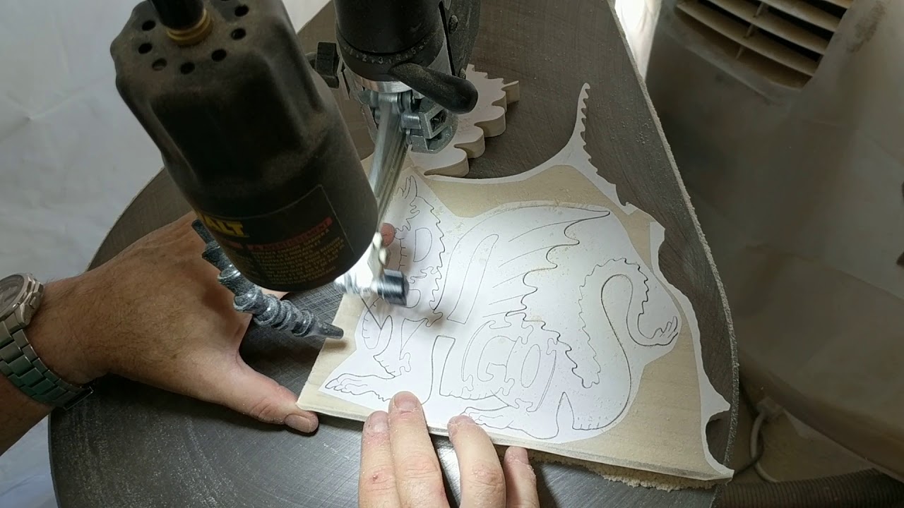 Scroll Saw Dragon Puzzle Cutting - WoodcraftByScott.com