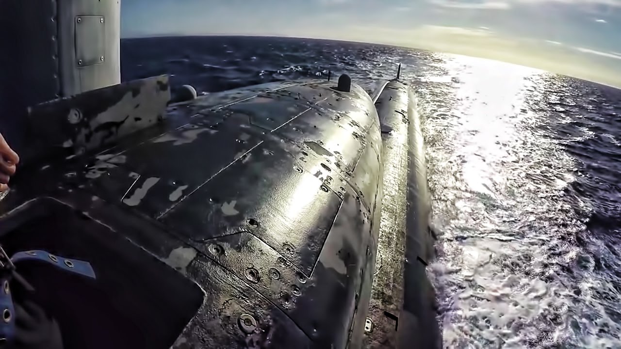 U.S. Fast Attack Submarine • Topside In The Conning Tower