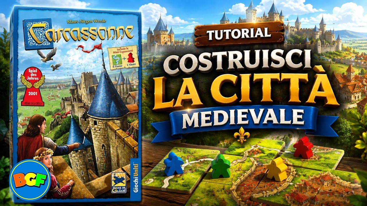 CARCASSONNE | Gioco di Piazzamento Tessere (con 2 espansioni) | Tutorial 52 Come si gioca