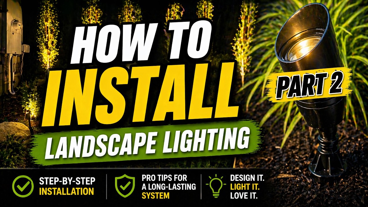 LANDSCAPE LIGHTING | DIY Installation with GARDENREET Accent and Path Lights |  PART 2