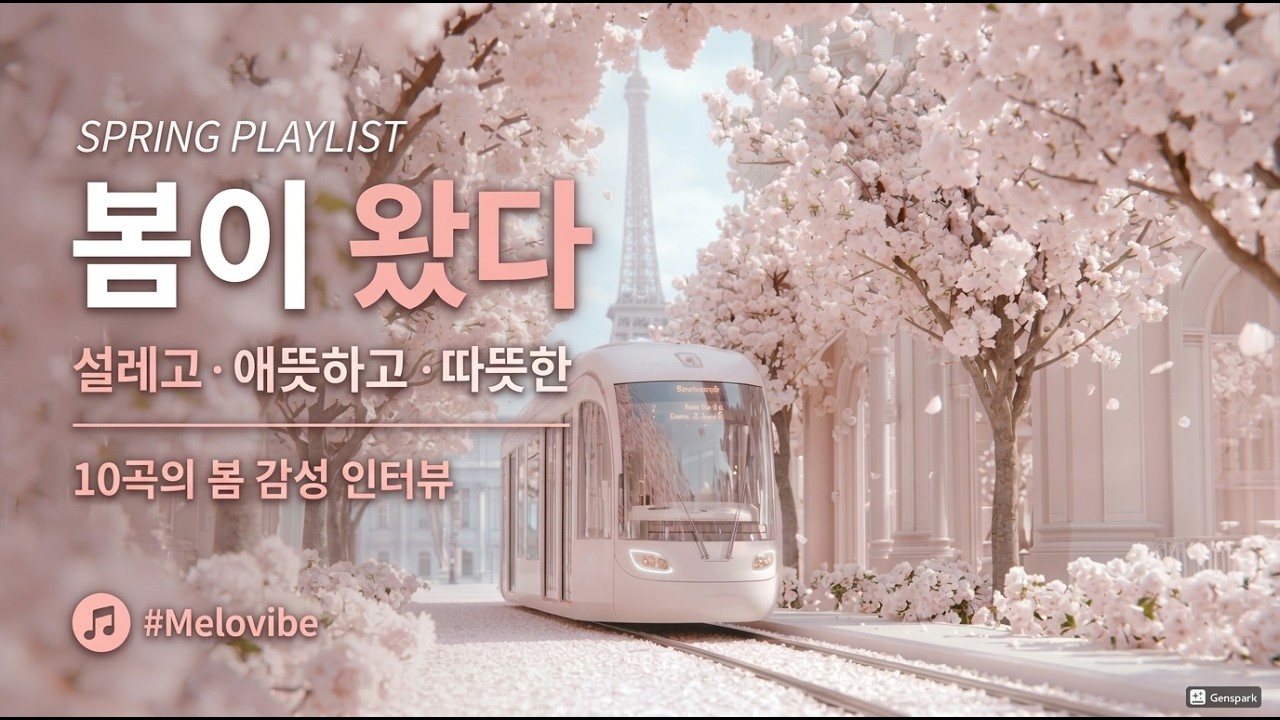 🌸 벚꽃 플레이리스트 | 광고없음 | 4시간 연속재생 | Cherry Blossom Spring Playlist #springplaylist #벚꽃플레이리스트