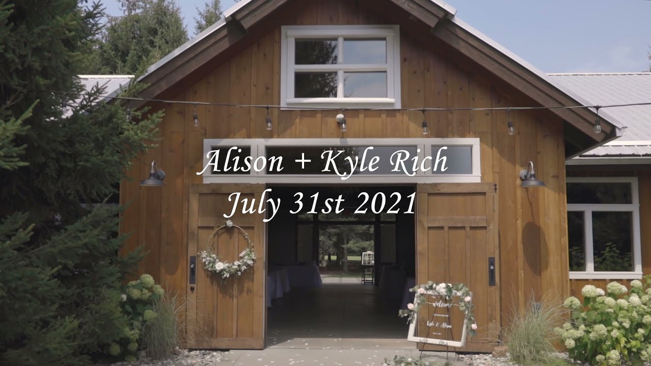 Alison + Kyle Wedding Film - RJ Studios - The Pine Tree Barn