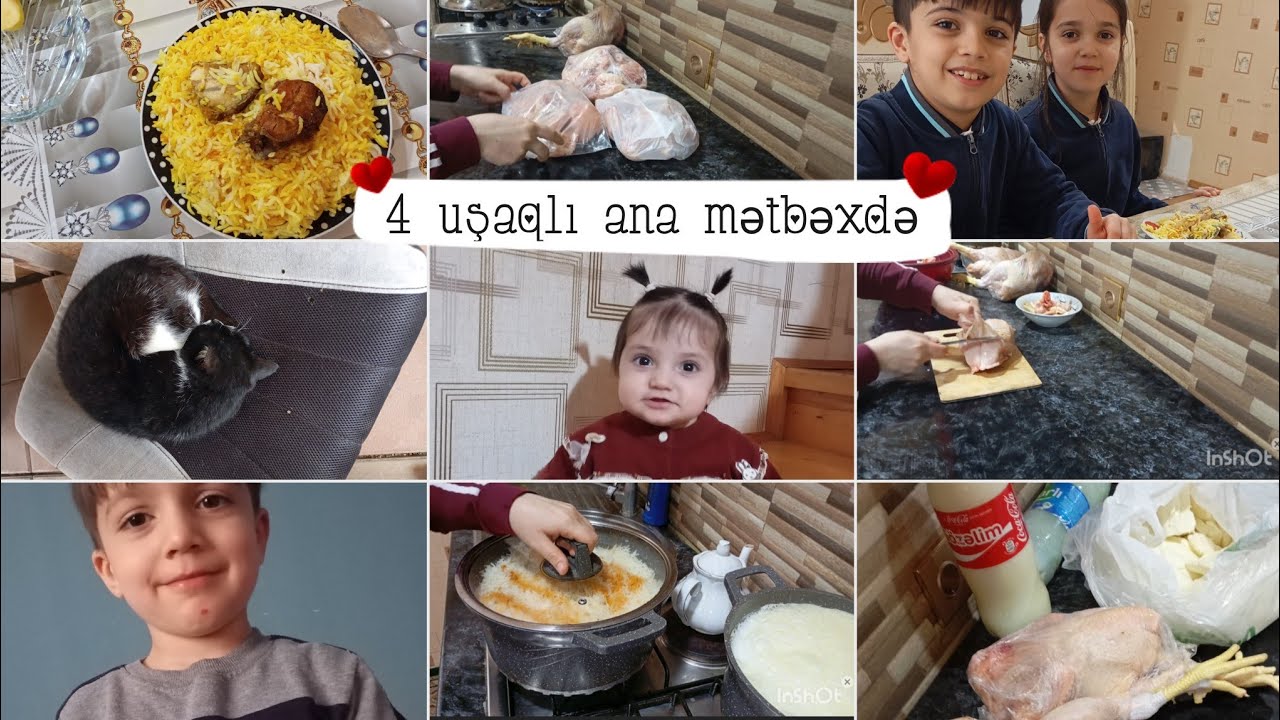 Bir Ana, 4 Uşaq və Mətbəxdə Sonsuz İşlər: Ev Həyatının Rəngarəng Anları
