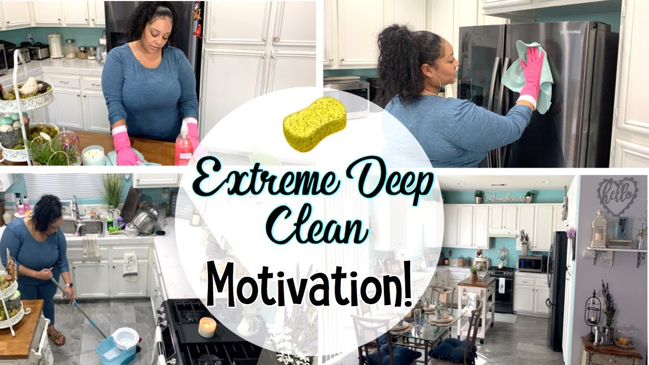 EXTREME DEEP CLEAN | TIME LAPSE CLEANING KITCHEN | CLEANING MOTIVATION
