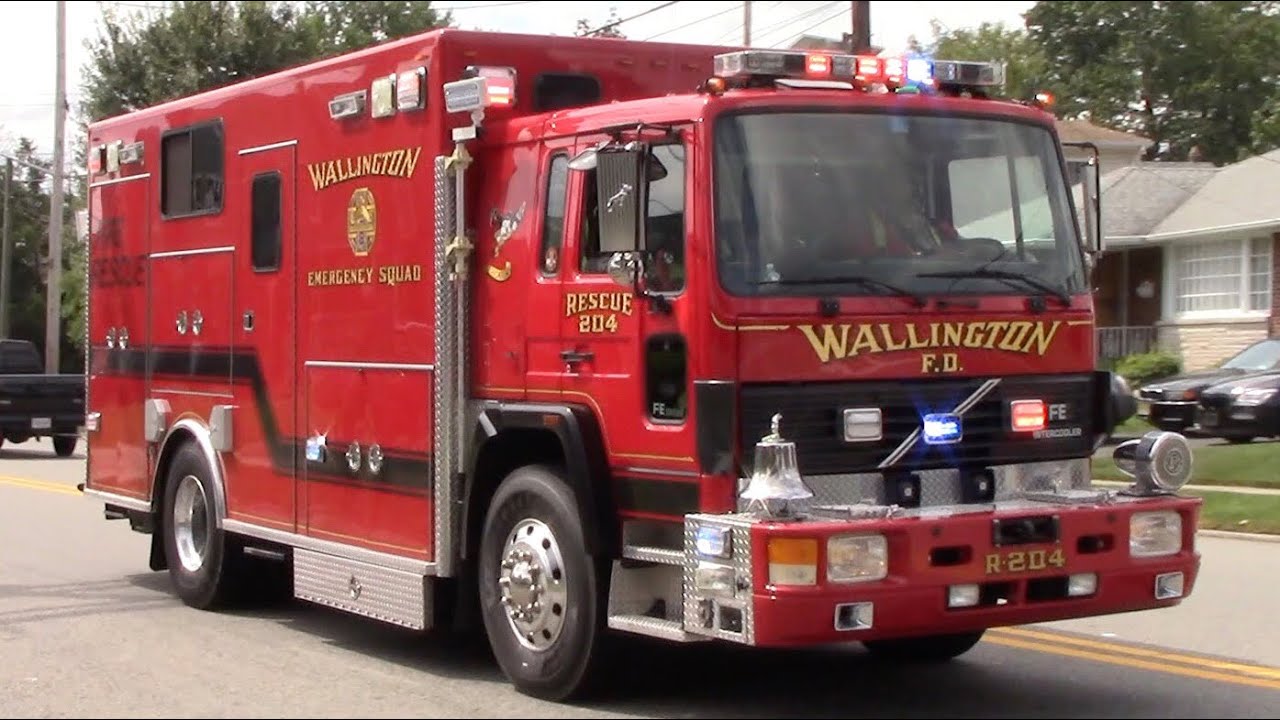 Wallington Fire Department Rescue 204 Responding 9-1-19