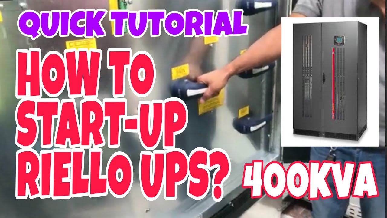 HOW TO START-UP RIELLO UPS 400KVA? | Quick Tutorial