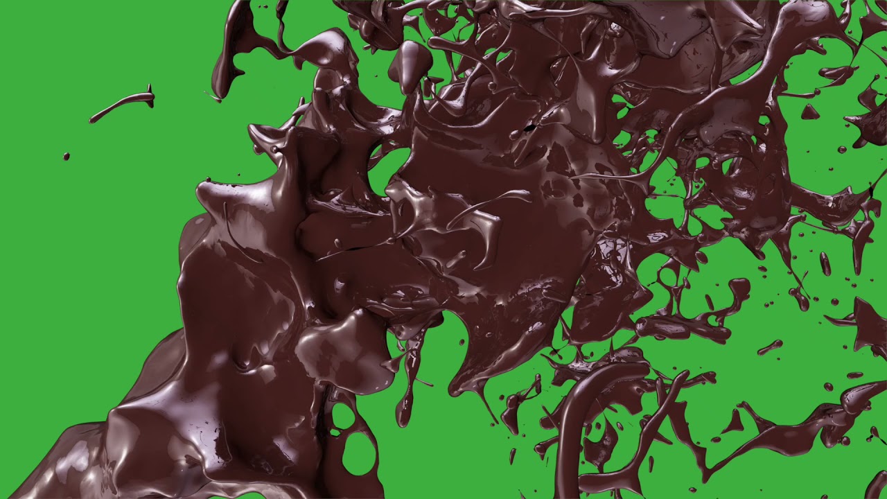 Chocolate green screen | GREEN SCREEN Video Effects| chocolate liquid splash