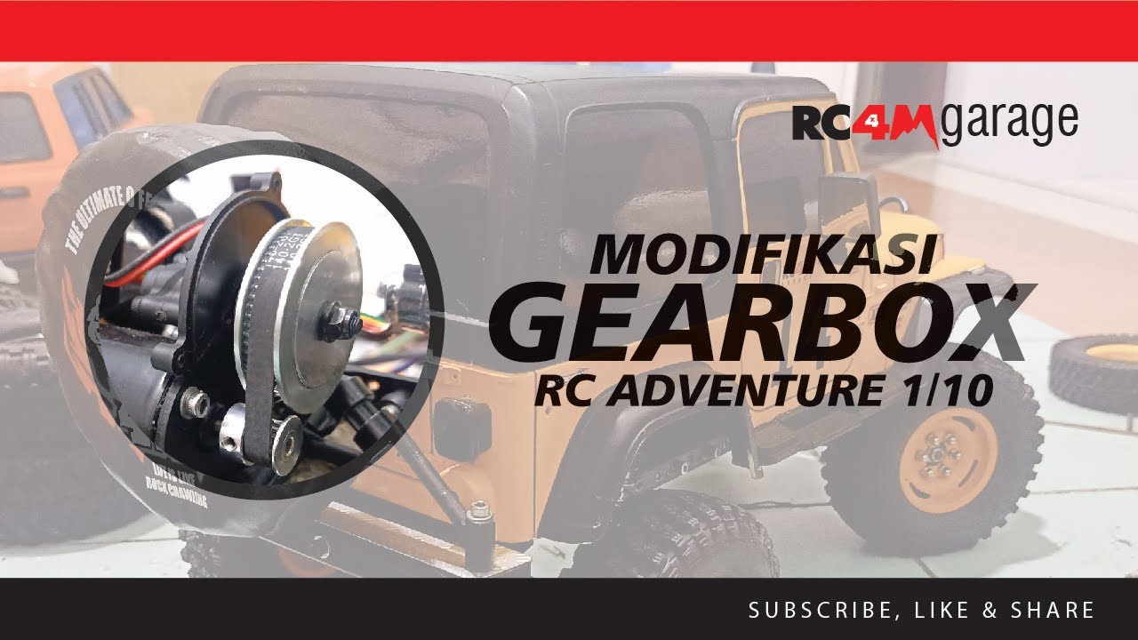 Tips dan Trik RC | MODIFIKASI GEARBOX RC ADVENTURE 1/10 | RC4M GARAGE
