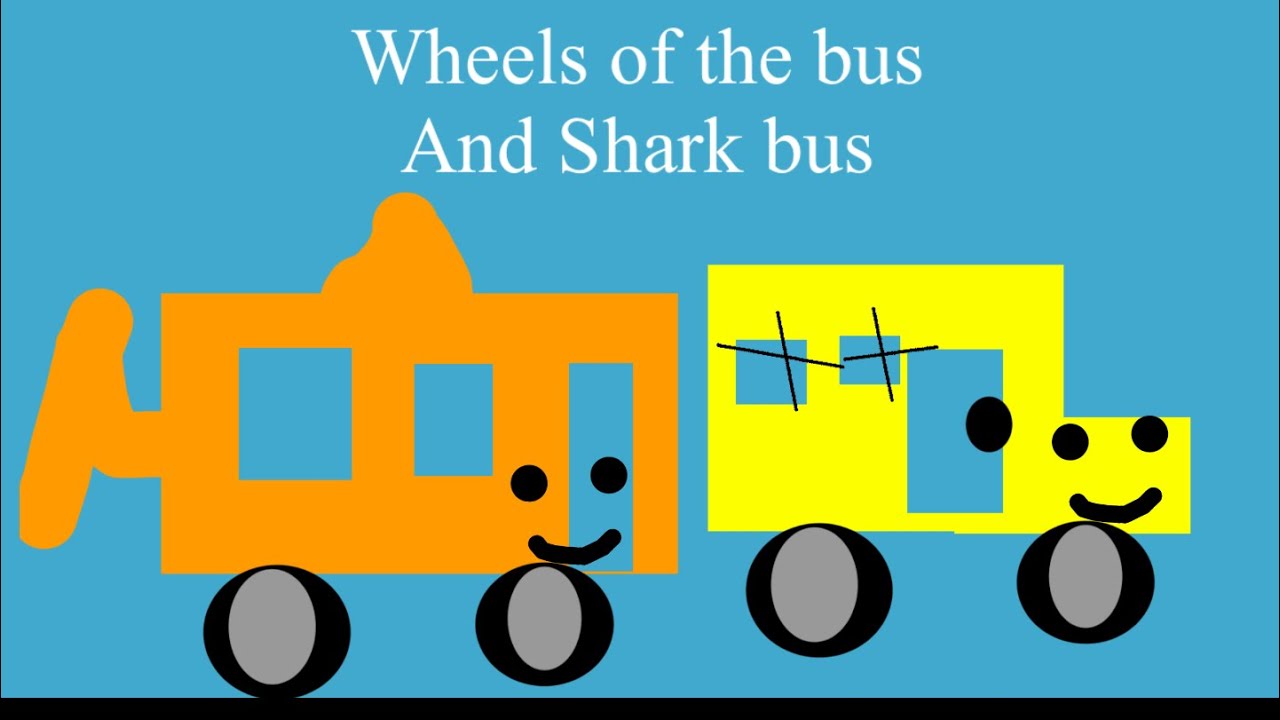 New Wheels of the bus and shark bus