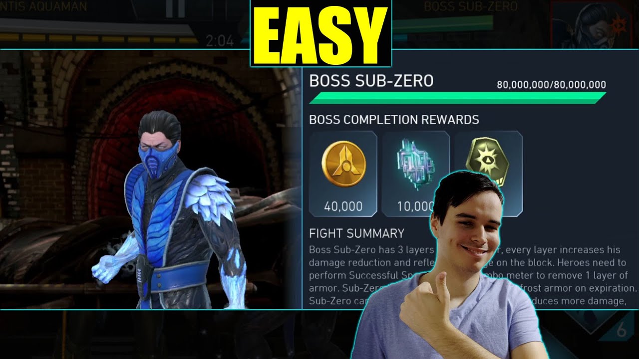 I Killed Boss Sub Zero Injustice 2 Mobile Realm Klash