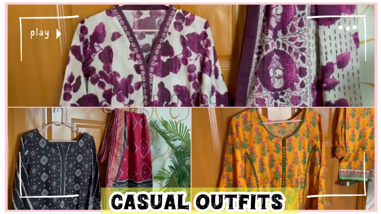 Casual Outfits 💕 - Love Gul Ahmed Chunri Fabrics ❤️ - 