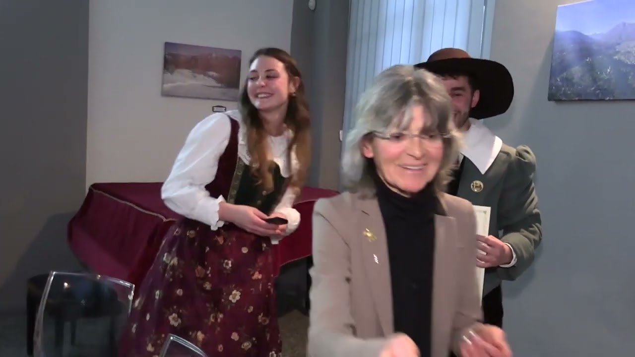 Il Togn e la Cia a lezione di dialetto. Esame superato !