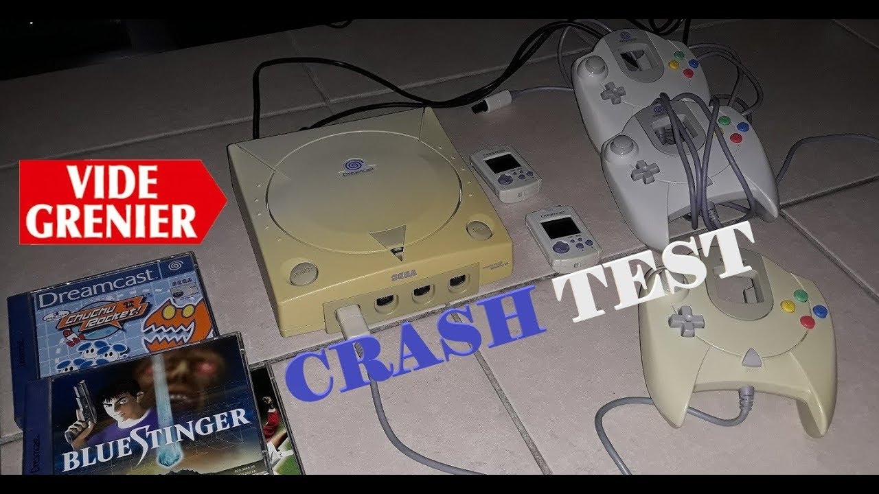 Crash TEST console de Vide Grenier SEGA Dreamcast