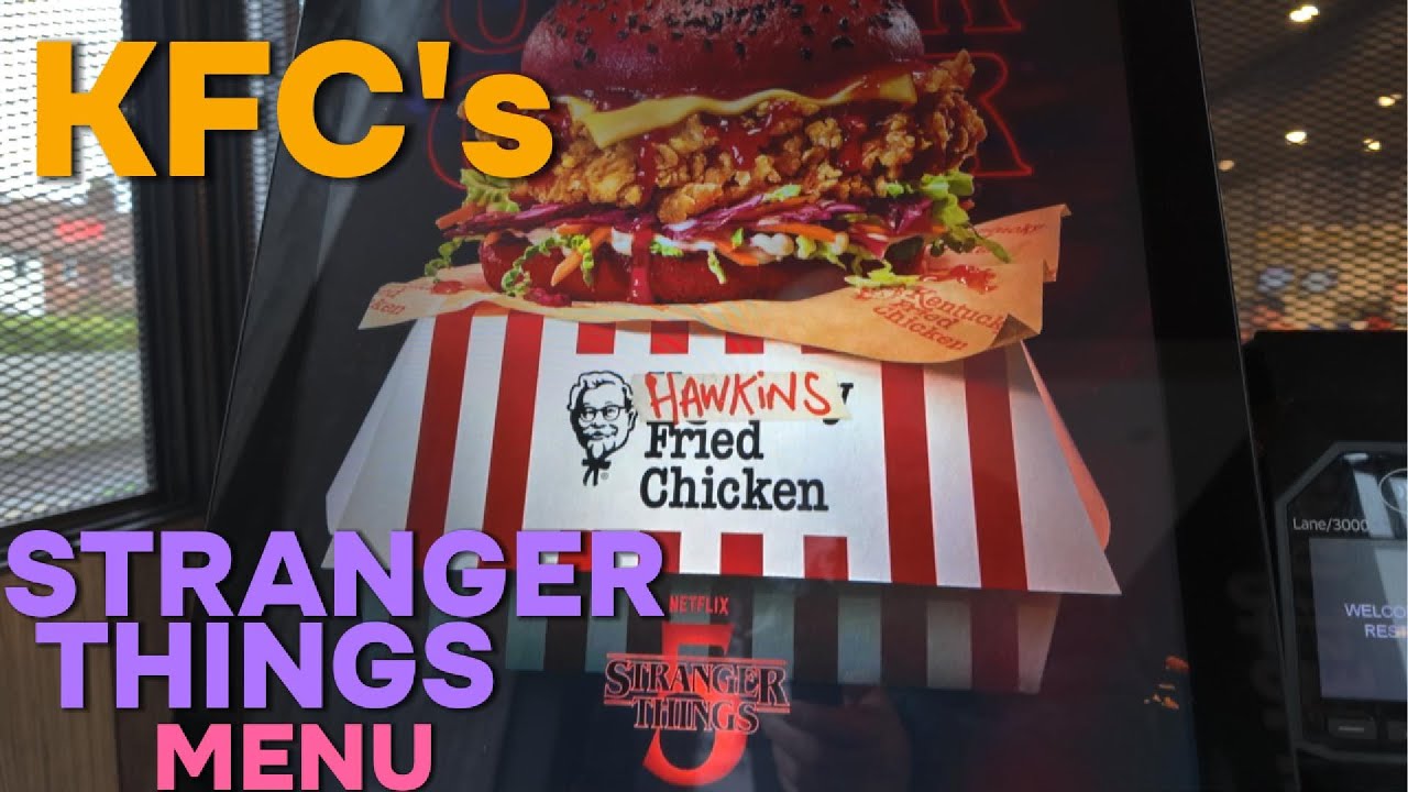 I try KFC STRANGER THINGS menu