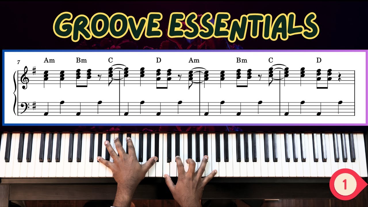 Groove Essentials on the Piano with Dorian Chord Progressions (1/3)