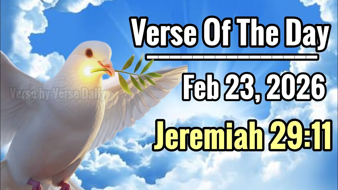📖 Verse of the Day,   23 February, 2026 (Jeremiah 29:11)
