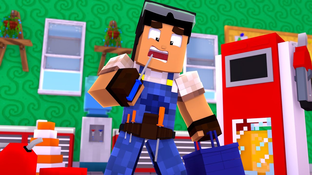 MI MANSIÓN SE CONVIERTE EN UNA GASOLINERA EN MINECRAFT TROLL 😱⛽
