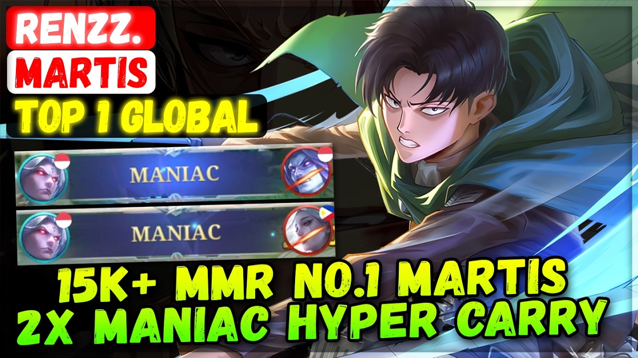 15K+ MMR, №1 Мартис, 2X MANIAC Hyper Carry [Топ-1 Мартис в мире] Renzz.