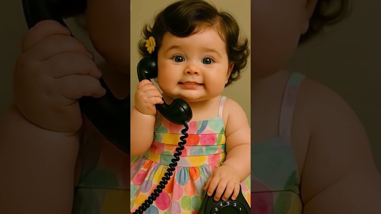 Telefon da konuşan bebek 