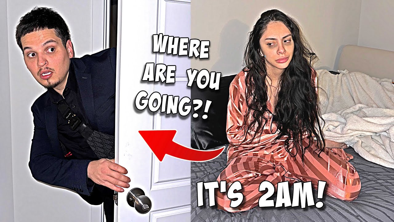SNEAKING OUT OF THE HOUSE AT 2AM PRANK ON GIRLFRIEND! *SHE WASN'T HAVING IT*