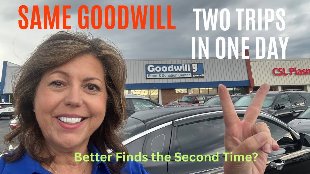 Same Goodwill, Two Trips, One Day-Better Finds on Second Trip?