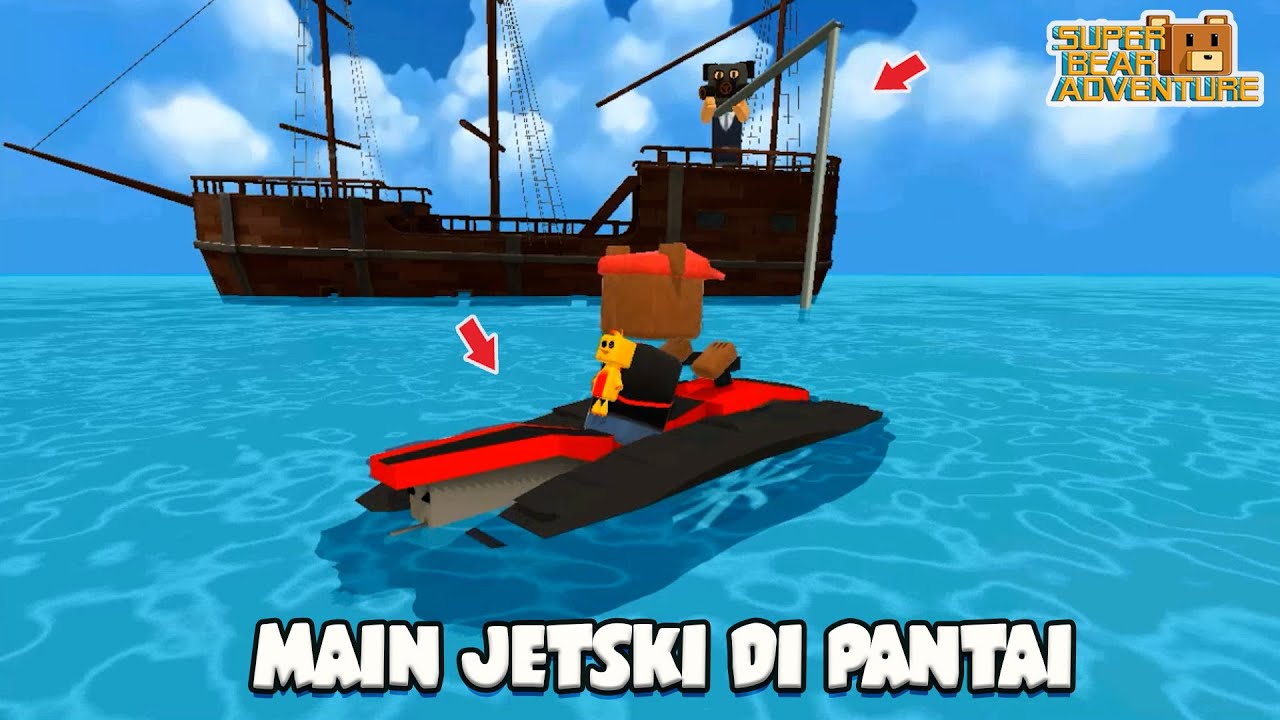 Experiment Jetski Pantai Di Super Bear Adventure ~ Zia Dereza Rizky