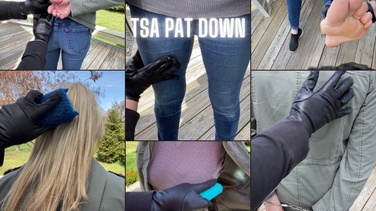 ASMR: TSA Pat Down (fast & aggressive) Detailed Full Body Pat Down Outdoors