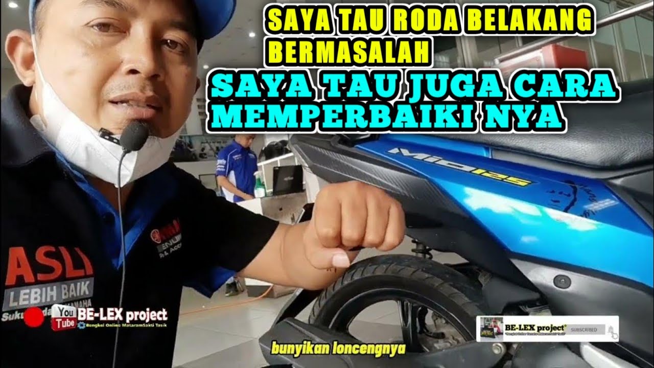 RODA BELAKANG YAMAHA MIO M3 BERMASALAH