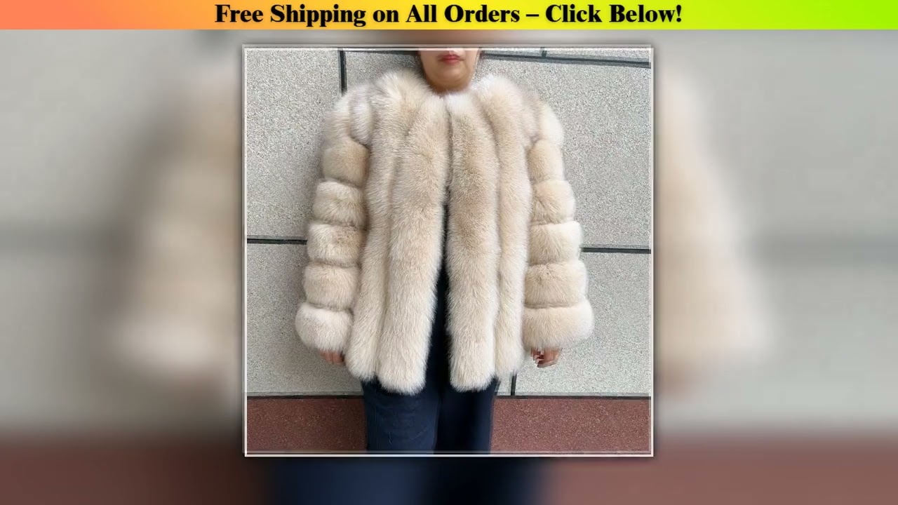 Real fox fur coat women's autumn and winter vertical bar natural fox jacket new fashion silver fox