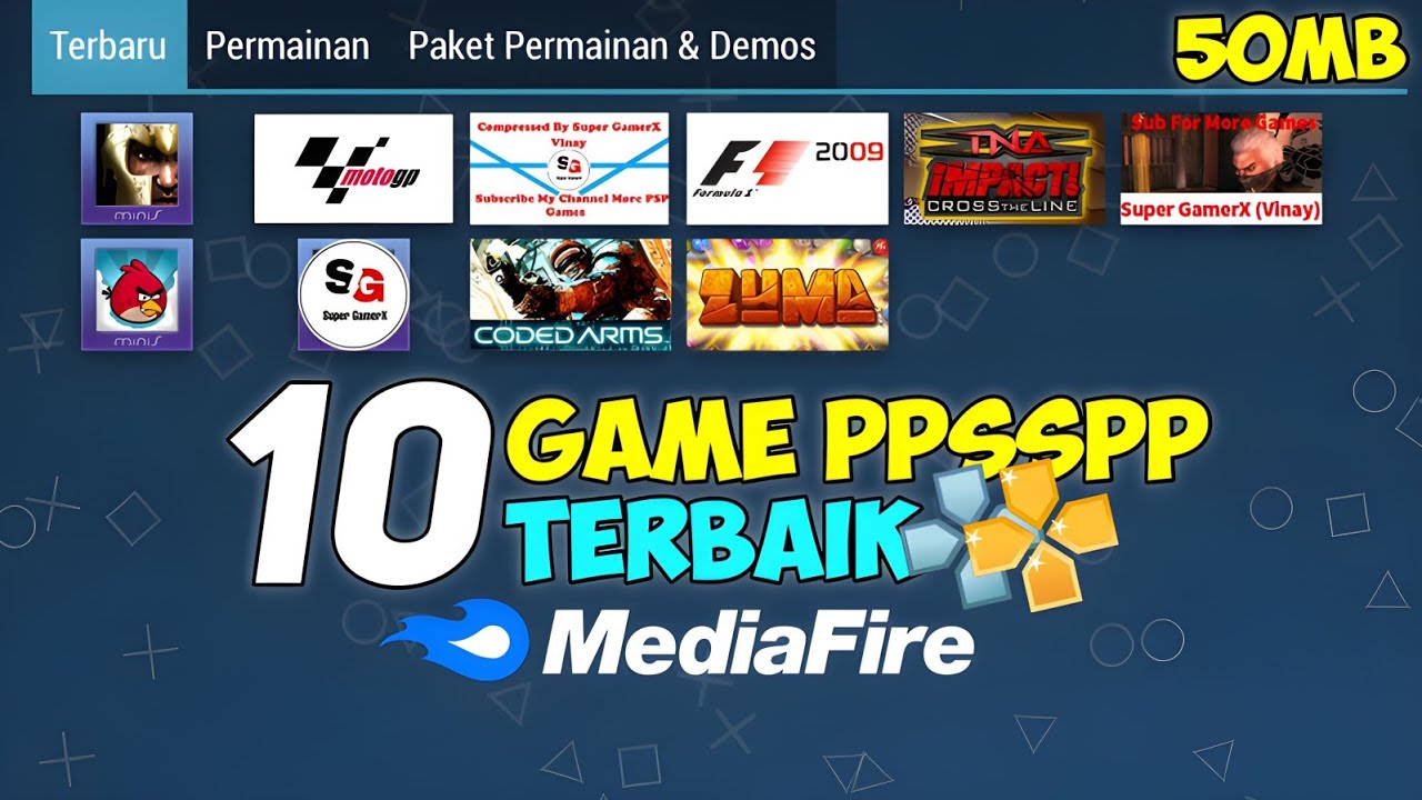 10 Game PPSSPP Terbaik Ukuran Kecil Di Bawah 50mb