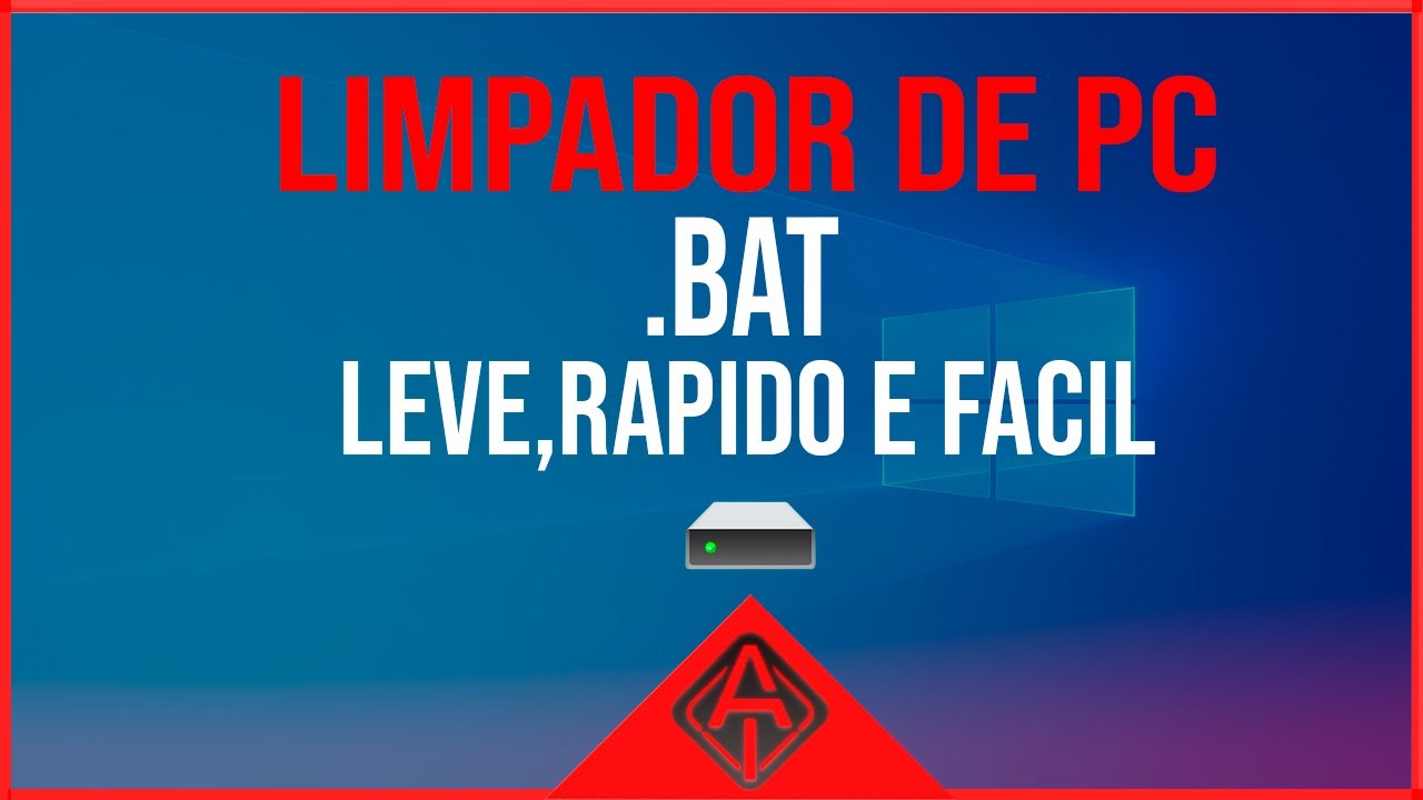 Limpeza R&aacute;pida e F&aacute;cil, com .Bat que deleta arquivos tempor&aacute;rios