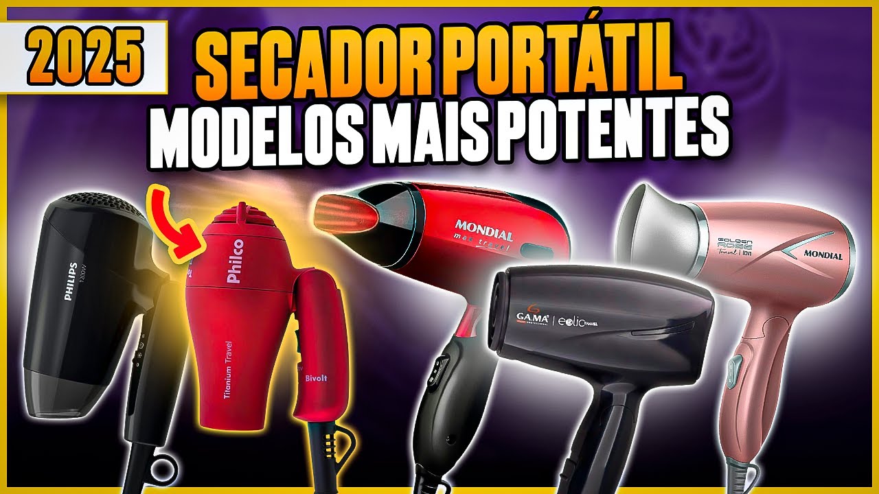 Qual o MELHOR SECADOR PORTÁTIL para Comprar em 2025? 5 Modelos Mais Potentes - Secadores Portáteis